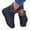 Blue, variant on Women's Slip on Ankle Boots, Warm Fleece Lined High Top Snow Boots with Thick Non Slip Sole, Cozy Winter Footwear for Cold Weather Outdoor Daily Wear