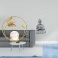thumbnail image 2 of Estatua de bola de cristal,Estatuas de bolas de cristal para decoración del hogar,escritorio interior,Estatua de mono,Estatua de Buda Mono para Interiores y Exteriores Budista,Figuras en, 2 of 8