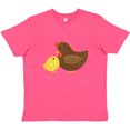 thumbnail image 3 of Inktastic Hen and Chick Farm Animals Youth T-Shirt, 3 of 5
