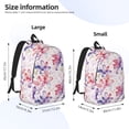thumbnail image 3 of Yiaed Lilies Flowers Print Backpack, Premium Laptop Backpack, Travel Backpack for Women, Lightweight Backpacks, Comfortable Back Pack-Small, 3 of 5