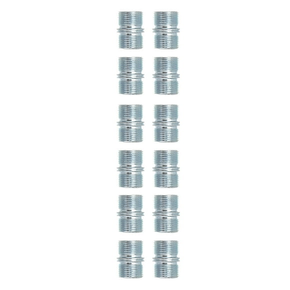 IDEANATEGRATE 12Ud Conector Doble De Acero Plata Para Soporte De Estantes En Uso Residencial