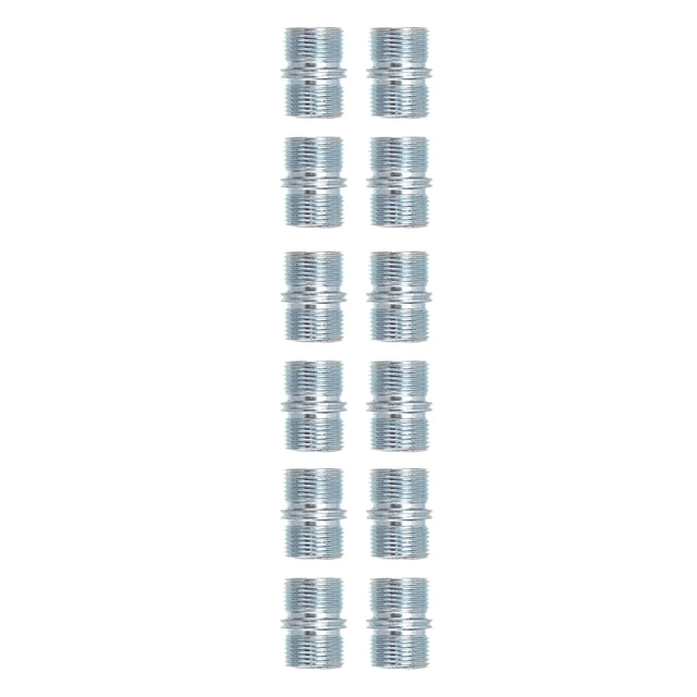 IDEANATEGRATE 12Ud Conector Doble De Acero Plata Para Soporte De Estantes En Uso Residencial