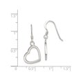 thumbnail image 4 of Sterling Silver Heart Dangle Post Earrings, 4 of 4