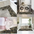 thumbnail image 6 of Marble Anti-Fatigue Kitchen Rug Set of 2 Black Gold Honeycomb Vintage Geometric Cushioned Kitchen Floor Standing Mat Waterproof Non-Slip Kitchen Mat and Rugs PVC Ergonomic Comfort Foam Rug, 6 of 6