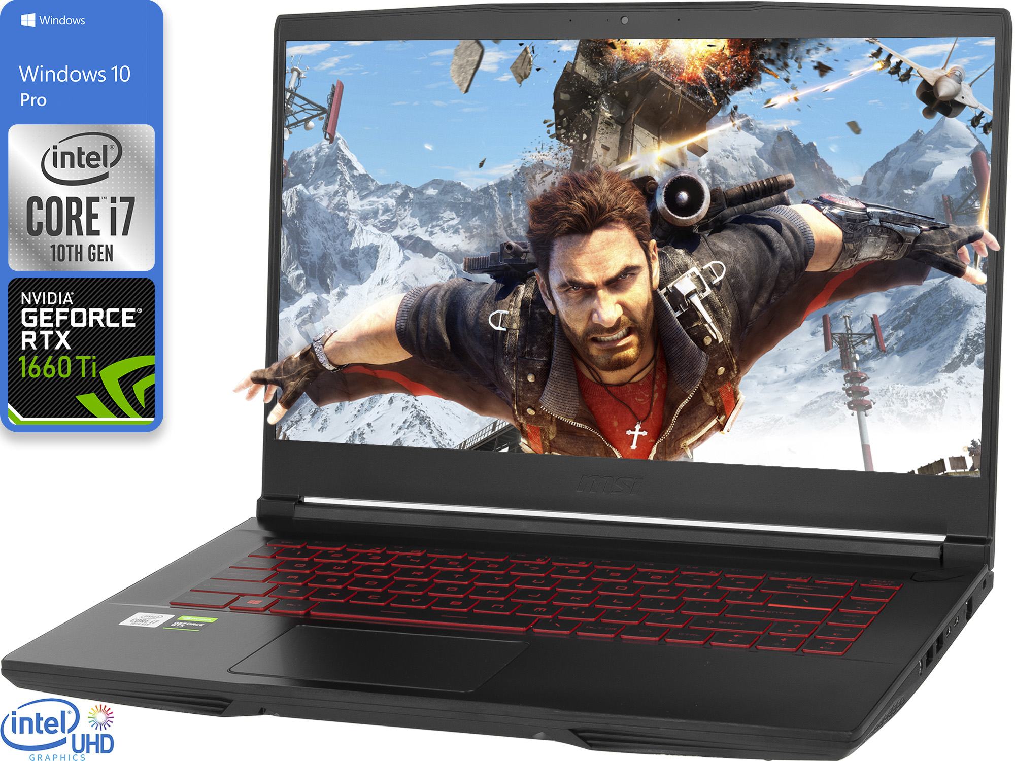 MSI Thin i7-10750H Intel Laptop Gaming Core Leopard GF65 - 16GB 
