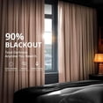 thumbnail image 5 of Half Price Drapes Signature Rosey Dawn Velvet Blackout Curtains For Bedroom(1 Panel), 50WX 96L, 5 of 10