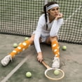 thumbnail image 6 of KLL Orange And White Polka Dot Print Cool Socks Men's Women's Crew Socks Funny Crazy Novelty Stockings, 6 of 6