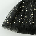thumbnail image 4 of TOOYOU Girls Skirts Sequin Layered Party Mesh Tulle Tutu Skirts Dance Performance Ballet Skirt+Hairpin Two Piece Set Sweet Girl Versatile Short Skirt Size 9-11 Years Black, 4 of 4