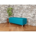 thumbnail image 3 of Lesro Ravenna Banc d'Amour de Salon et de Réception, Turquoise, 3 of 8