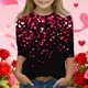 thumbnail image 1 of Blusas y camisas de manga larga con cuello redondo y estampado infantil, manga 3/4/cuello redondo tres cuartos, camisa y top para niños, top de poliéster para niños, 1 of 5