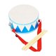 thumbnail image 5 of Juguete educativo práctico de tambor de mano de doble cara con percusión de mazo. azul, 5 of 9