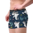 thumbnail image 2 of Balery Friendly Smiling Sharks Calzoncillos bóxer para hombre, ropa interior de algodón suave y transpirable con cinturilla de nailon-Medium, 2 of 5
