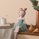 thumbnail image 4 of 2 piezas de estatuil de nórdica es escultura de resina decoración para hogar Colco linda escultura, 4 of 9