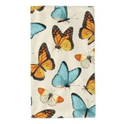 Kll Butterflies Ultra Absorbent & Soft Hand Towels For Bath, Hand, Face, Gym And Spa-27.5x16in