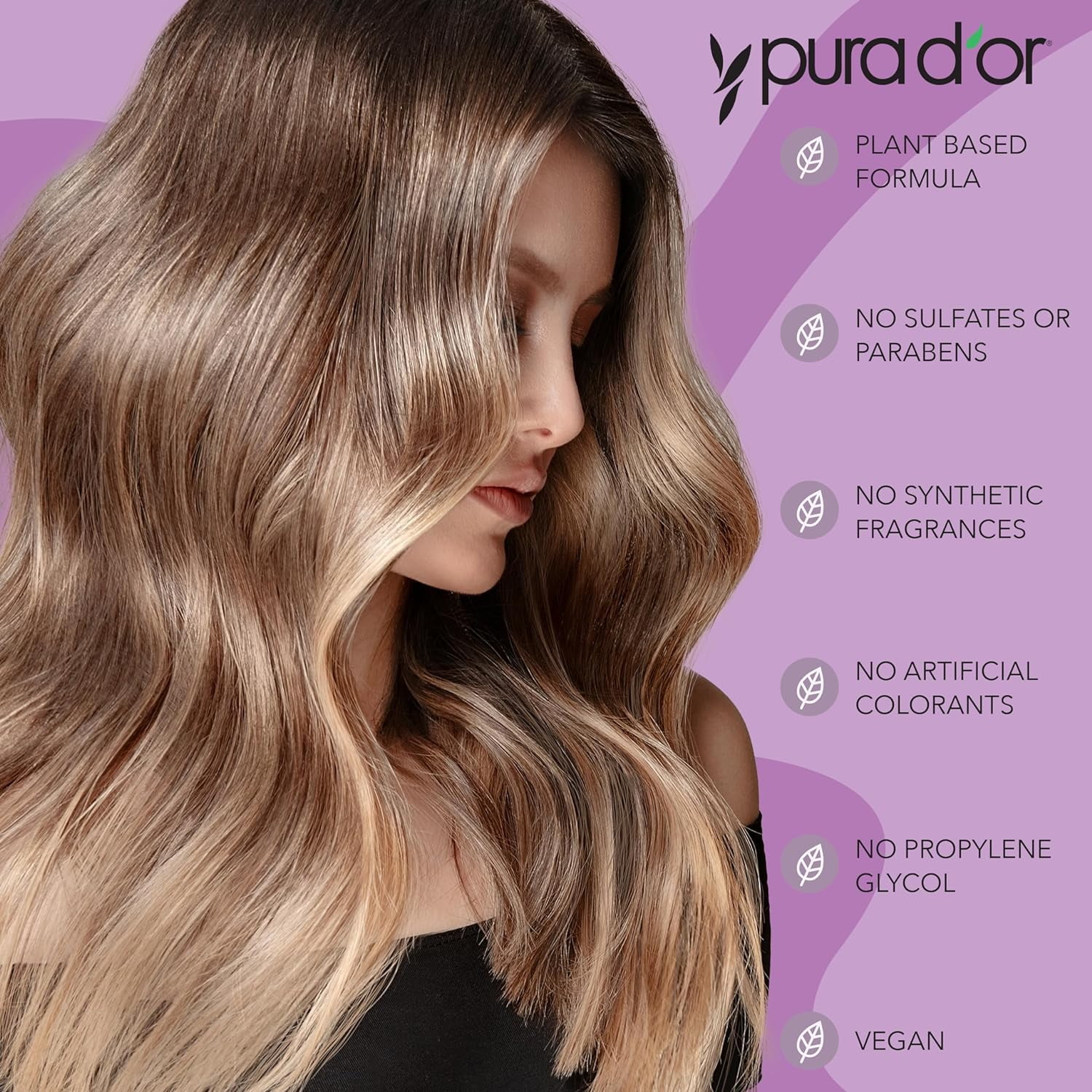 PURA D'OR Apple Cider Vinegar Thin2Thick Shampoo & Conditioner Set (16oz X 2)