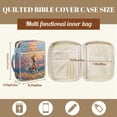 thumbnail image 5 of FOR U DESIGNS Horse Flower Print Bible Case for Women Men Quilted Bible with Case Multifunctional Carrying Organizer Bag Christian Bible Accessories with Handle, 5 of 7