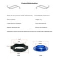 thumbnail image 3 of Central Lock Adapter Aluminum Alloy Durable Anodizing Compact Easy Installation Anti-Rust Central Locked Hub To Six-Bolt Brake Disc Rotor Conversion Ring Accessory, 3 of 9