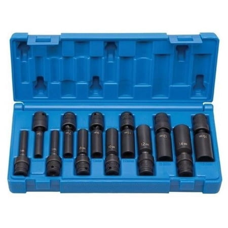 UPC: 0838780002484 | Grey Pneumatic-9712UMG 1/4in. Drive Standard Length Magnetic Universal Set