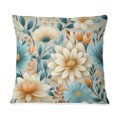 thumbnail image 3 of Designart "Timeless Flourishing Gardens In Blue I" Botanical Printed Throw Pillow, 3 of 5