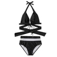 thumbnail image 1 of Mujeres verano moda vendaje sólido tanque Sexy dos piezas Bikini traje de baño Fridja  nalpqowj50716, 1 of 1