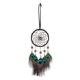 thumbnail image 1 of Billuyoard Atrapasueños campanillas de viento no tóxico resistente a impactos línea suave atrapasueños de plumas de pavo real Decoración del hogar, 1 of 6