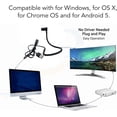 thumbnail image 2 of ZOUSSIQI Center Cam Middle Screen Webcam,1080P Center Webcam for Laptop and Desktop,Eye to Camera,Plug & Play USB Webcam with Built in Microphone for Video Conferences,AF MF Focus Mode CA919-37206, 2 of 8