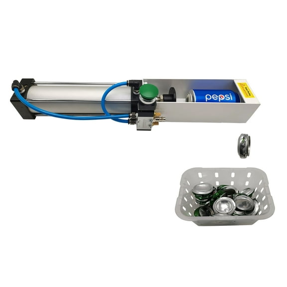 LHFACC Aluminum Pneumatic Can Crusher for 12 oz / 16 oz Air Can Crusher