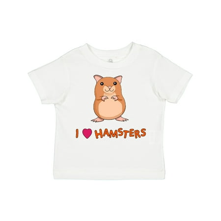 

Inktastic I Love Hamsters Gift Toddler Boy or Toddler Girl T-Shirt