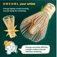 thumbnail image 3 of Aprika Life Matcha Bamboo Whisk Set 3 Pcs - 100% Natural Bamboo Whisk 100 Prongs, Scoop & Stainless Steel Spoon for Japanese Matcha Green Tea, 3 of 6