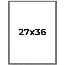 27x36 Frame Blue Kingsley Pewter Solid Wood Picture Frame Width 0.75 Inches |Interior Depth 0.5