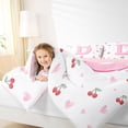 thumbnail image 3 of Castle Fairy Pink Personalized Initial D Twin Comforter Sets,Cherry Love Heart Bedding Set, 3 of 7