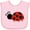 AD-Pink, variant on Inktastic Ladybug Girls Baby Bib
