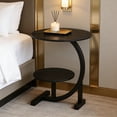 thumbnail image 5 of Bedside Table - Indoor/Outdoor Side Table, Sturdy Metal Frame Lightweight Space-Saving Design, Suitable for Living Rooms, Balconies, Offices - Easy to Move, Decorative Bedside Table, 5 of 5
