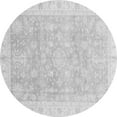 thumbnail image 1 of Ahgly Company Indoor Round Oriental Gray Modern Area Rugs, 4' Round, 1 of 4