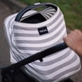 thumbnail image 5 of Cream and Grey Stripe 5-in-1 Nursing and Car Seat Cover, 5 of 5