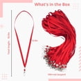 thumbnail image 4 of 100Pcs Lanyards for ID Badges, Bulk Red Neck Lanyards with Swivel Hook Clips, Polyester Flat Lanyards for Kids Adults, Neck Straps for Office, School, Conference, Show, 4 of 6