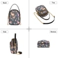 thumbnail image 3 of FORMRS Crossbody Bag for Women Quilted Travel Shoulder Cell Phone Purse with Chain Strap Handbag, Neon Llamas Pattern, 3 of 7
