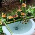 thumbnail image 3 of Japanese Garden Decoration/Indoor Water Feature,Bamboo Fountain Garden Water Feature Garden Decor with Pump,Waterscape for Pond Fish Tank Courtyard, 3 of 6