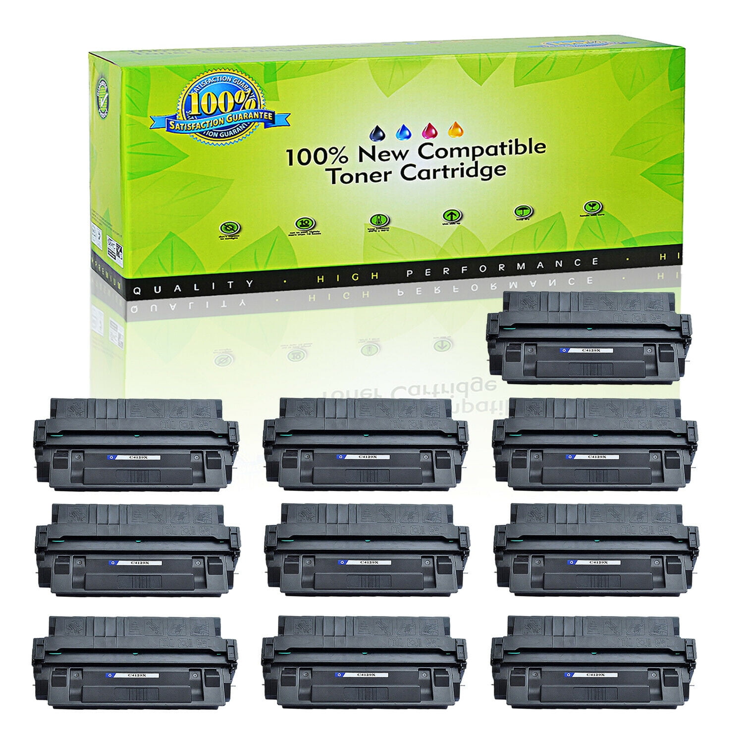 For HP LaserJet 5000n 5100tn Printer High Yield Toner Cartridge C4129X 29X 2PK 