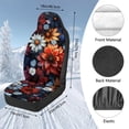 thumbnail image 7 of Uorisanigo High-Back Automotive Seat Covers, 2 PCS Boho Flowers Car Seat Covers Front Set, Soft Plush Car Mat Cover Universal Fit for Most Cars SUV Van Truck, Coral Velvet Fabric, 7 of 7