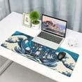 thumbnail image 5 of Japanese Ocean Wave Gaming Mouse Pad XL, Extended Large Mouse Mat Desk Pad, Stitched Edges Mousepad, Long Mouse Pad, 31.5 X 11.8 Inch, 5 of 6