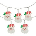 thumbnail image 2 of Northlight LED Micro Santa Claus Christmas Light Set - 8" Clear Wire - 10ct, 2 of 4