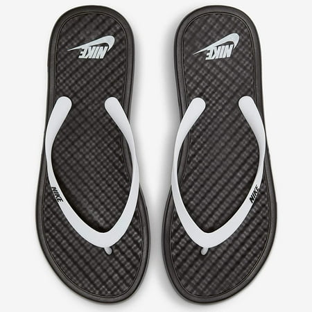 Nike Men's On Deck Flip-Flops White Black CU3958 005 Sz 13