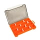 thumbnail image 2 of Caja de aparejos de pesca 12 compartimentos cebo transparente extraíble para naranja Cola Estuche de aparejos de pesca, 2 of 8