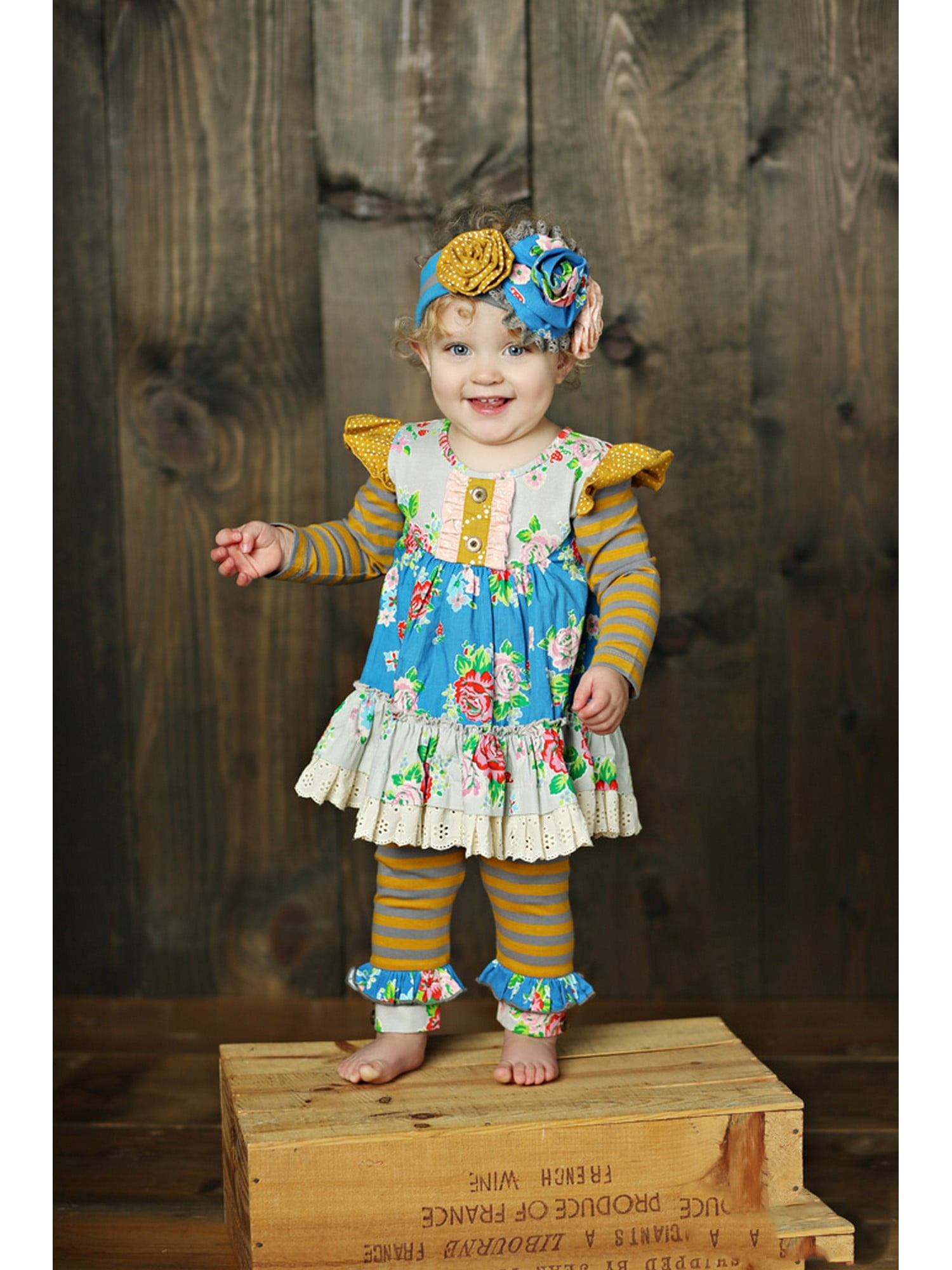 mustard baby girl outfit