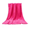 thumbnail image 1 of ¡Liquidación! Manta polar ionze Bedding de 50 x 70 cm, antiestática, suave y esponjosa, de microfibra (rosa intenso)., 1 of 4
