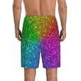 thumbnail image 3 of Easygdp Colorful Glitter Men's Short Pajama Pants, Sleep Shorts, Household Pants, Casual Pants with Pockets - XX-Large, 3 of 9