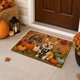 thumbnail image 7 of Fall Outdoor Rug,Fall Welcome Mat,Fall Pumpkin Maple Leaf Welcome Mat, Washable Crystal Velvet Floor Rug for Halloween Thanksgiving Home Porch Decor(C 15.75x23.62in), 7 of 7