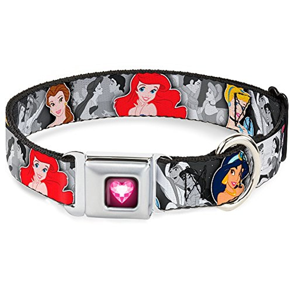 pink princess dog collar