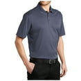 thumbnail image 4 of Yellow Rooster Mens Short Sleeve Heathered Silk Touch Polo Navy Heather XL, 4 of 7